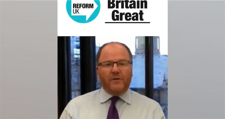 Screenshot of AI deepfake of George Freeman defecting to Reform